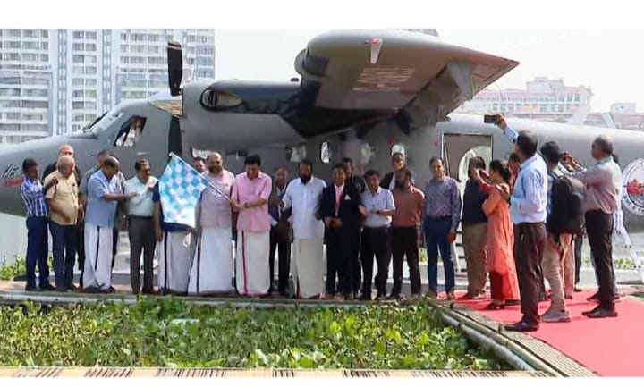 ടൂറിസത്തിന് പുതിയ ചിറകുമായി സീ പ്ലെയ്ൻ വിജയകരമായി മാട്ടുപ്പെട്ടിയിൽ ലാൻ്റ് ചെയ്തു