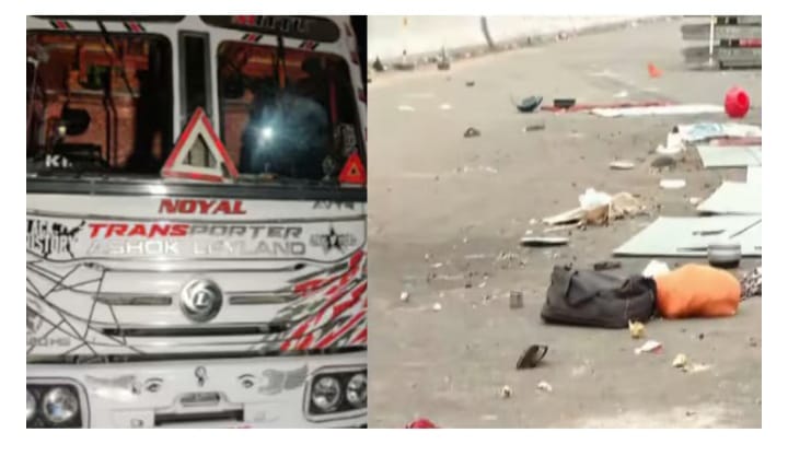 ഉറങ്ങികിടന്നവരുടെ മേൽ തടിലോറി പാഞ്ഞ് കയറി അഞ്ച് പേർക്ക് ദാരുണാന്ത്യം; സംഭവം ഇന്ന് പുലർച്ചെ തൃശൂരിൽ