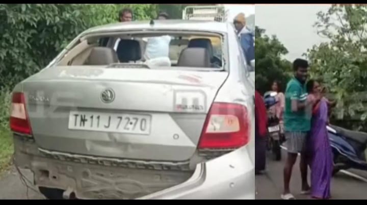 പശുവിനെ മേയ്ക്കുകയായിരുന്ന സ്ത്രീകൾക്കിടയിലേക്ക് കാർ പാഞ്ഞുകയറി അഞ്ച് മരണം; സംഭവം തമിഴ്നാട്ടിൽ