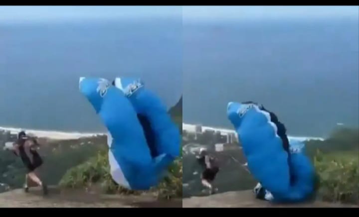 പറക്കും മുൻപേ ബാലൻസ് പോയി: പാരച്യൂട്ട് തുറന്നില്ല; 820 അടി താഴ്ചയില്വീണ് സ്കൈഡൈവർക്ക് ദാരുണാന്ത്യം