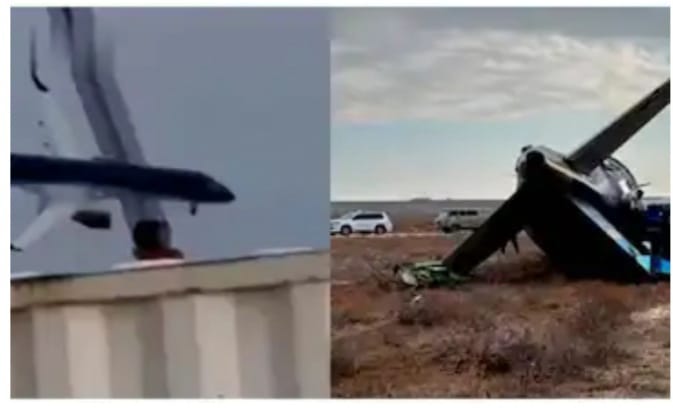 അസര്‍ബൈജാന്‍ എയര്‍ലൈന്‍സ് വിമാനം വെടിവെച്ചിട്ടതോ? ദുരൂഹത വർദ്ധിച്ച് പുതിയ ചിത്രങ്ങൾ വെളിയിൽ വന്നു