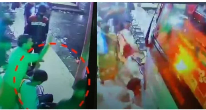 ബസ് പാഞ്ഞ് കയറിയത് നെഞ്ചൊപ്പം; കസേര പിന്നിലെക്ക് മറിഞ്ഞത് തുണയായി: കട്ടപ്പനയിലെ അപകടത്തിൻെറ ദൃശ്യം