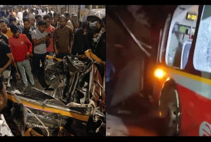 വാഹനങ്ങൾക്കിടയിലേക്ക് ബസ് പാഞ്ഞുകയറി; മുംബൈയിൽ സ്ത്രീയടക്കം നാല് പേർ മരിച്ചു