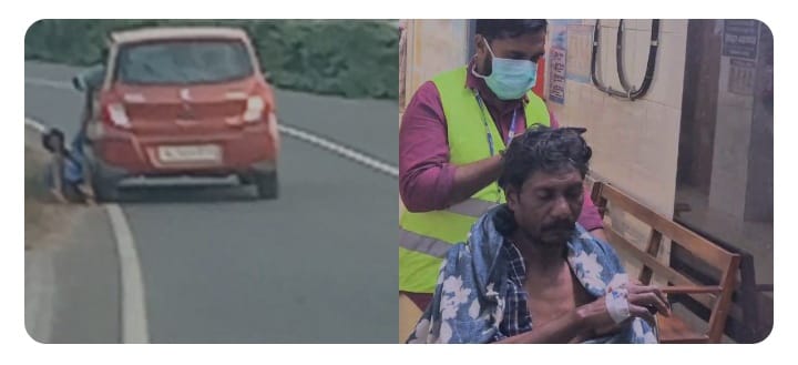 മാനന്തവാടിയില്‍ ആദിവാസി യുവാവിനോട് ക്രൂരത; കാറില്‍ അരകിലോമീറ്ററിലേറെ വലിച്ചിഴച്ചു