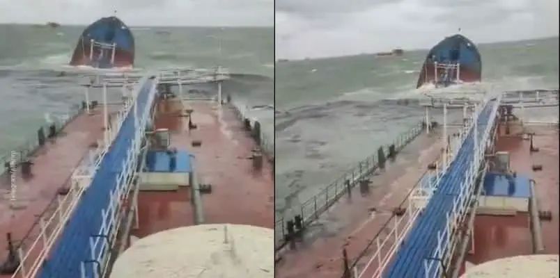 നാലായിരം ടണ്ണിലേറെ ഓയിലുമായി പോയ റഷ്യൻ കപ്പല്‍ കരിങ്കടലില്‍ തകര്‍ന്നു