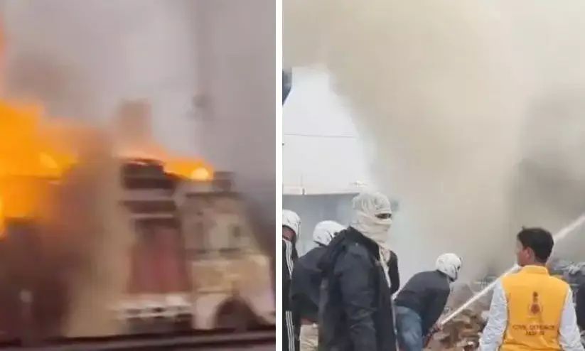 രാജസ്ഥാനില്‍ ഗ്യാസ് ടാങ്കര്‍ പൊട്ടിത്തെറിച്ച്‌ എട്ടു പേര്‍ മരിച്ചു, 35 പേര്‍ക്ക് പരിക്ക്, 40 വാഹനങ്ങള്‍ കത്തിനശിച്ചു