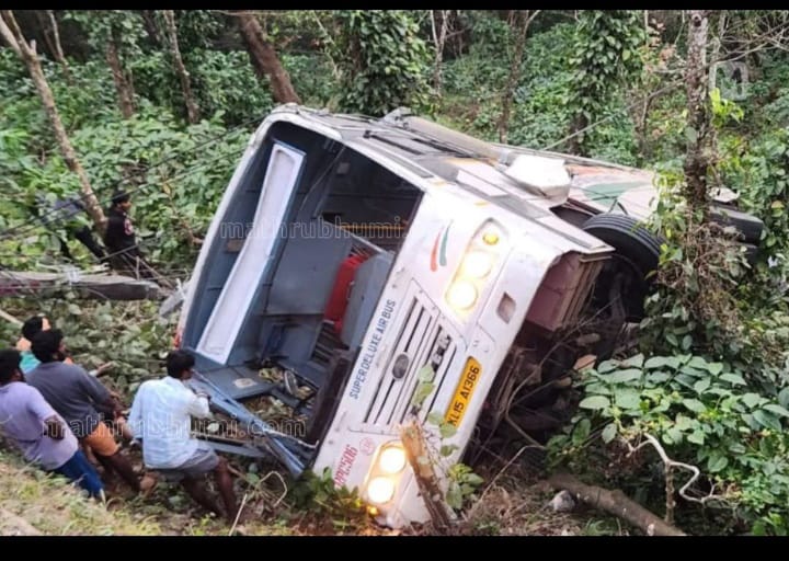 ടൂറിസ്റ്റുകളുമായി പോയ കെഎസ് ആർടിസി ബസ് പുല്ലുപാറയിൽ കൊക്കയിലേക്ക് മറിഞ്ഞു; 3 യാത്രക്കാർ മരിച്ചു