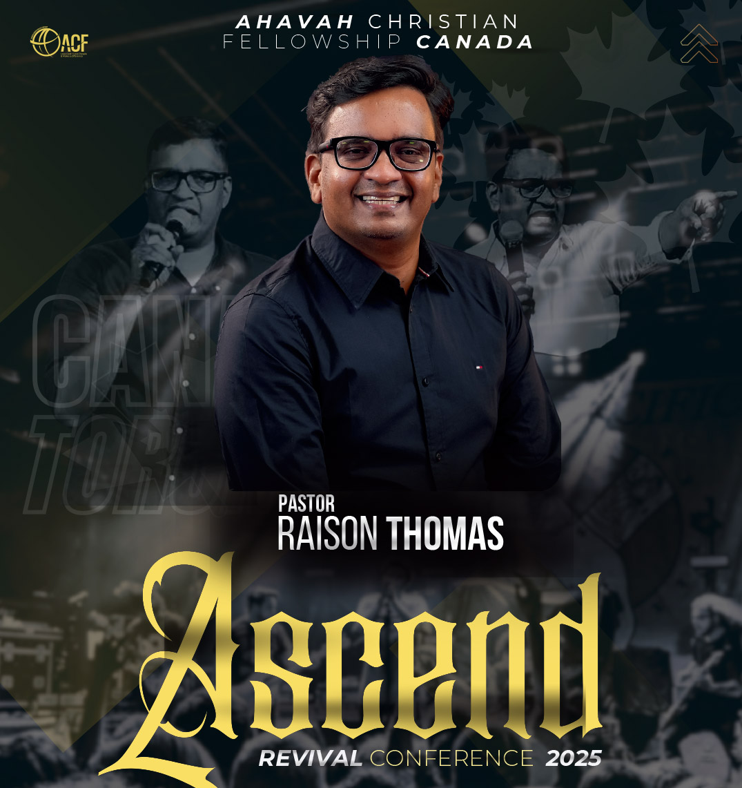 അസെന്റ് 2025 റിവൈവൽ കോൺഫറൻസിൽ പാസ്റ്റർ റൈസൺ തോമസ് ശുശ്രൂഷിക്കുന്നു.