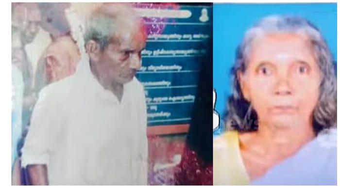 സ്വത്ത് തർക്കം ;മാന്നാറിൽ വൃദ്ധ ദമ്പതികളെ മകൻ പെട്രോൾ ഒഴിച്ചു തീകൊളുത്തി കൊന്നു