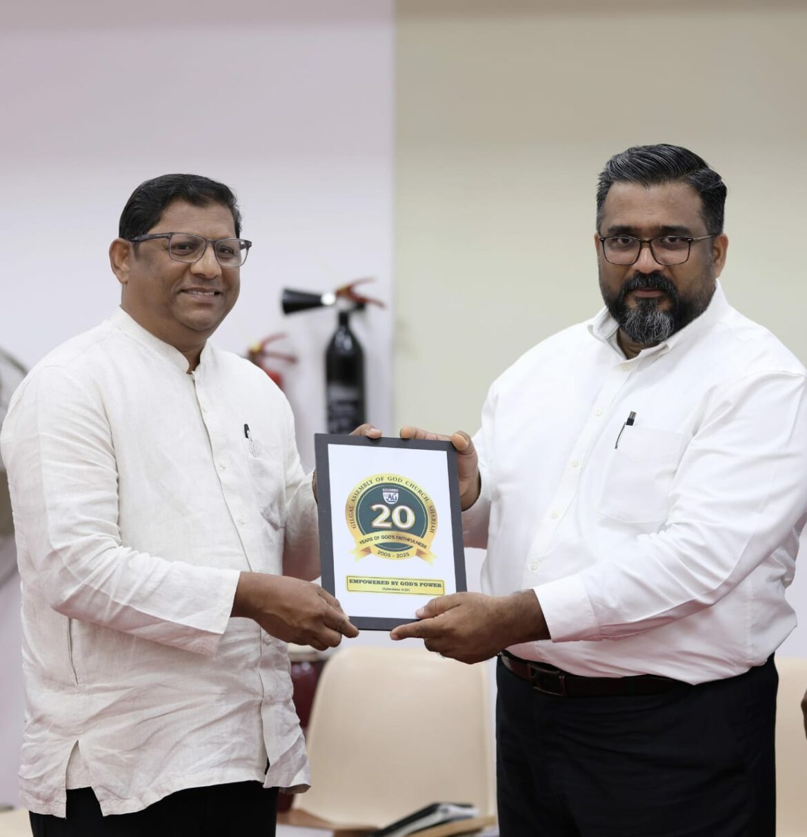 ഗിൽഗാൽ അസംബ്ലി ഓഫ് ഗോഡ് ചർച്ച്, ഷാർജയുടെ ഇരുപതാം വാര്ഷിക ലോഗോ പ്രകാശനം ചെയ്തു