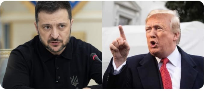 സെലന്‍സ്‌കി സേച്ഛാധിപതിയെന്ന് ട്രംപ്; ട്രംപ് ജീവിക്കുന്നത് റഷ്യ നല്‍കുന്ന തെറ്റായ വിവരങ്ങളിലെന്ന് സെലന്‍സ്‌കി