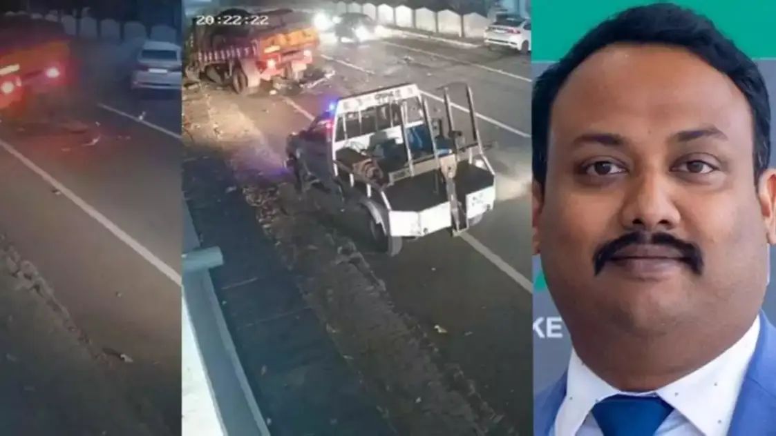 കാര്‍ നിയന്ത്രണം വിട്ട് ലോറിയില്‍ ഇടിച്ചു കയറി: സിപിഎം നേതാവ് എസ് രാജേന്ദ്രന്റെ മകന്‍ മരിച്ചു