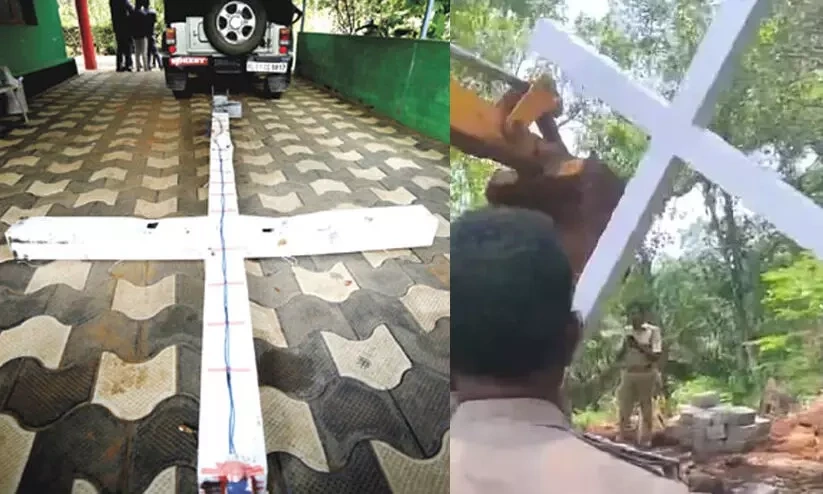 തൊമ്മൻകുത്തില്‍ കുരിശ് സ്ഥാപിച്ചതിന് പള്ളി വികാരിയടക്കം 18 പേര്‍ക്കെതിരെ കേസ്