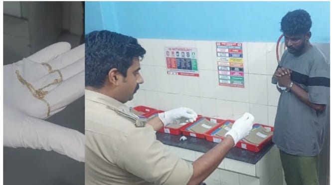 അയ്യേ….ഒടുവിൽ തൊണ്ടിമുതൽ ‘വെളിയിൽ’വന്നു;പോലീസ് കാവൽ നിന്നത് മൂന്ന് ദിവസം