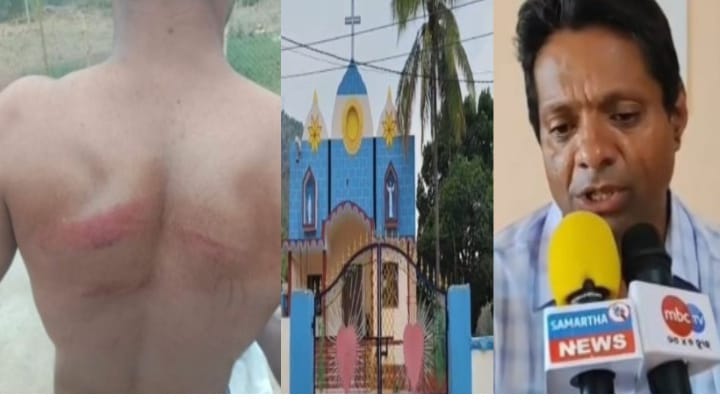 ഒഡീഷയിൽ മലയാളി വൈദികനെ പൊലീസ് പള്ളിയിൽ കയറി മർദിച്ചു