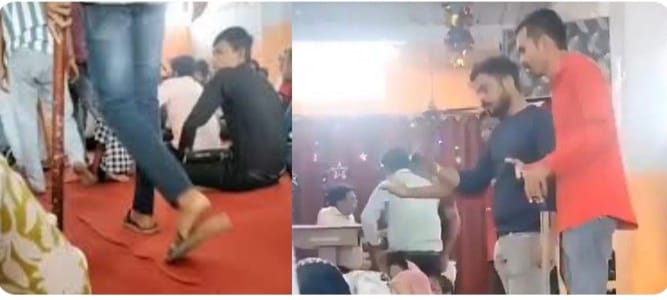 ഗുജറാത്തിൽ ഈസ്റ്റർ ദിനത്തിൽ ആരാധന തടസപ്പെടുത്തി; ജയ്ശ്രീരാം വിളികളുമായി വിശ്വഹിന്ദു പരിഷത്തും, ബജ്‌റംഗ്ദളും