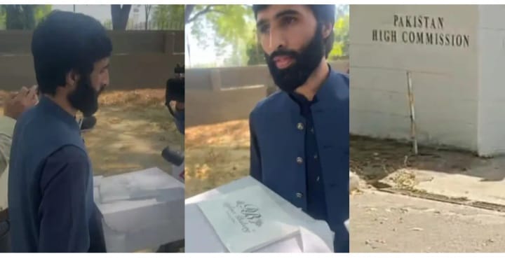 പഹൽഗാം ഭീകരാക്രമണം: എംബസിയില്‍ ആഘോഷം?; പാകിസ്താൻ ഹൈക്കമ്മീഷനിലേക്ക് കേക്കുമായി ഒരാളെത്തി