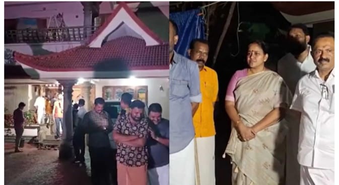 ശോഭാ സുരേന്ദ്രൻ്റെ തൃശൂരിലെ വീടിനു സമീപം സ്ഫോടക വസ്തു പൊട്ടിത്തെറിച്ചു; സിസിടിവി ദൃശ്യങ്ങൾ കേന്ദ്രീകരിച്ച് അന്വേഷണം
