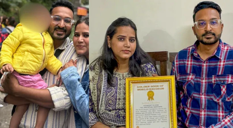 രക്ഷപ്പെടാൻ സാധ്യതയില്ലെന്ന് ഡോക്ടര്‍മാര്‍; ബ്രെയിൻ ട്യൂമര്‍ ബാധിച്ച മൂന്ന് വയസുകാരിയെ ജൈനമതാചാര പ്രകാരം പട്ടിണിക്കിട്ട് കൊന്ന് രക്ഷിതാക്കള്‍