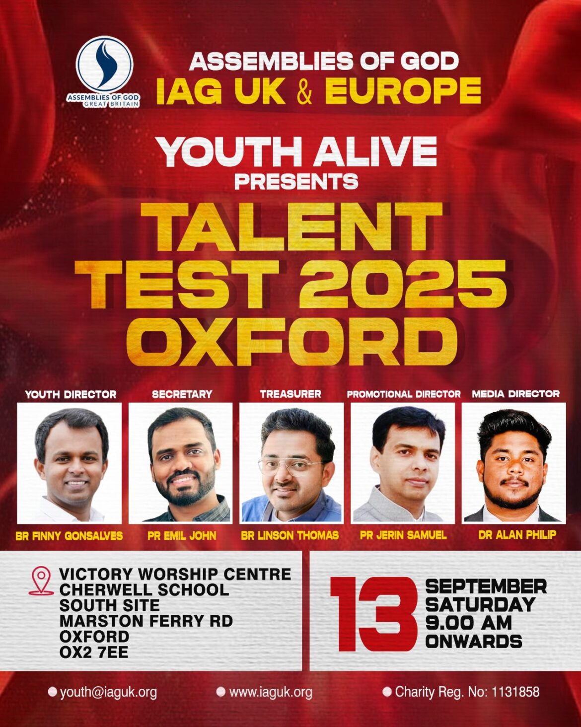 ടാലെൻറ് ടെസ്റ്റ് ഇംഗ്ലണ്ടിലെ ഓക്സ്ഫോർഡിൽ