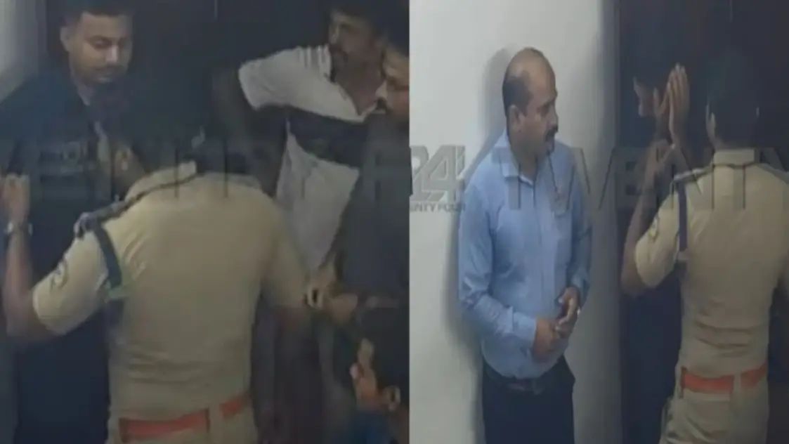 ബിരിയാണിക്ക് രുചി പോരെന്ന് പരാതി; ഹോട്ടല്‍ ഉടമയുടെ മകനെയും മനേജറെയും പൊലീസ് മർദ്ദിക്കുന്ന ദൃശ്യം പുറത്ത്
