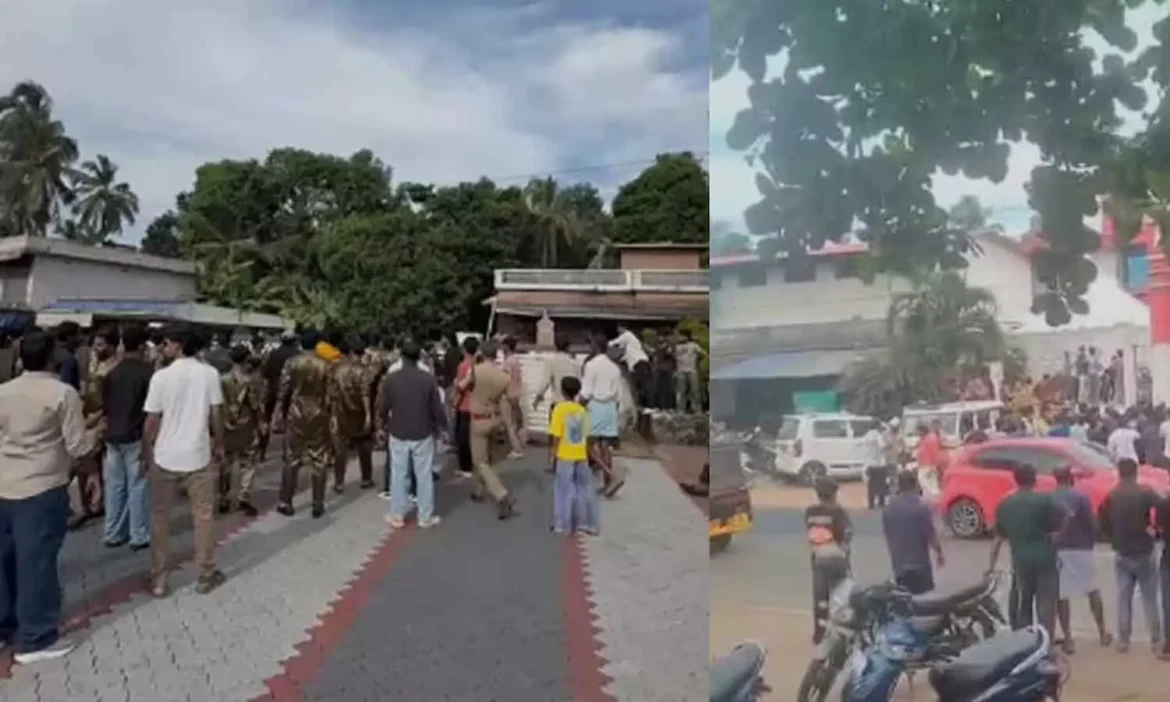 വിവാഹ സംഘം റോഡ് ബ്ലോക്കാക്കി; തൃശൂർ ചെറുതുരുത്തിയിൽ കൂട്ടത്തല്ല്