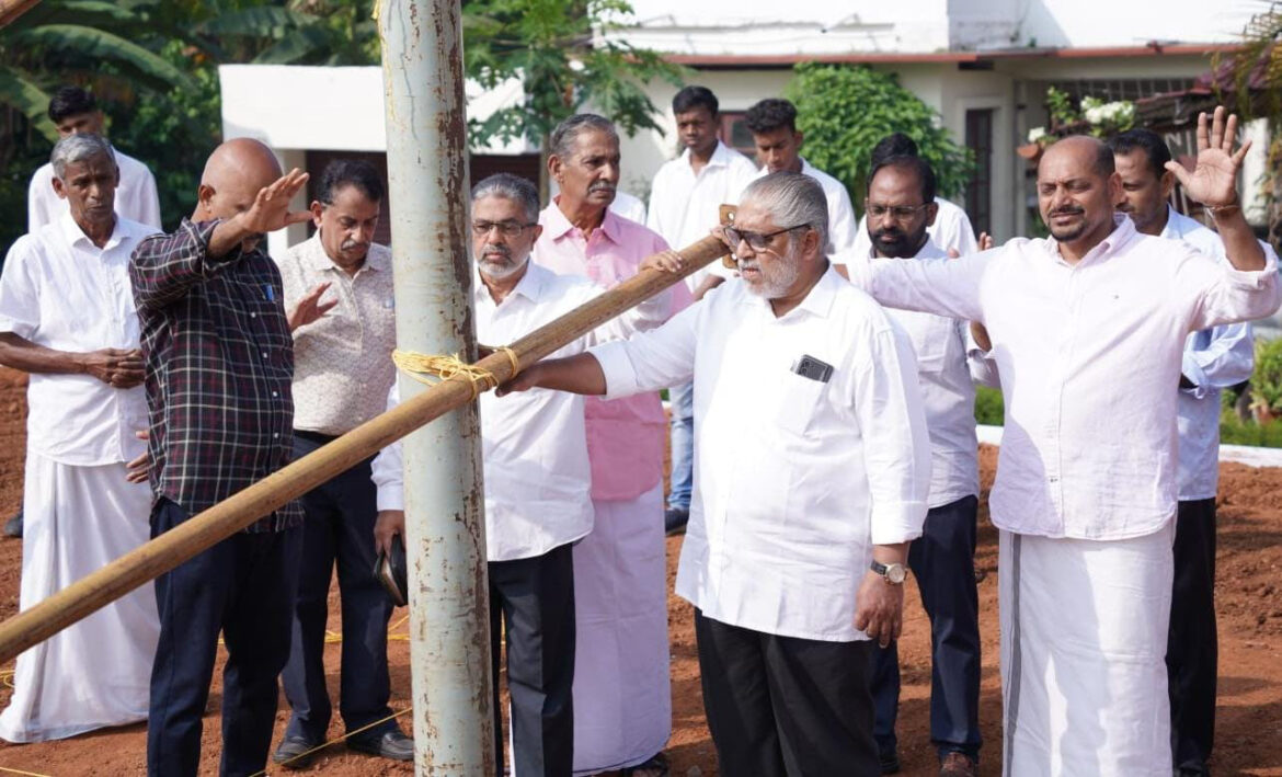 ന്യൂ ഇന്ത്യ ചർച്ച് ഓഫ് ഗോഡ് അമ്പതാമത് ജനറൽ കൺവെൻഷൻ: പന്തൽ പണി പ്രാർത്ഥനയോടെ ആരംഭിച്ചു
