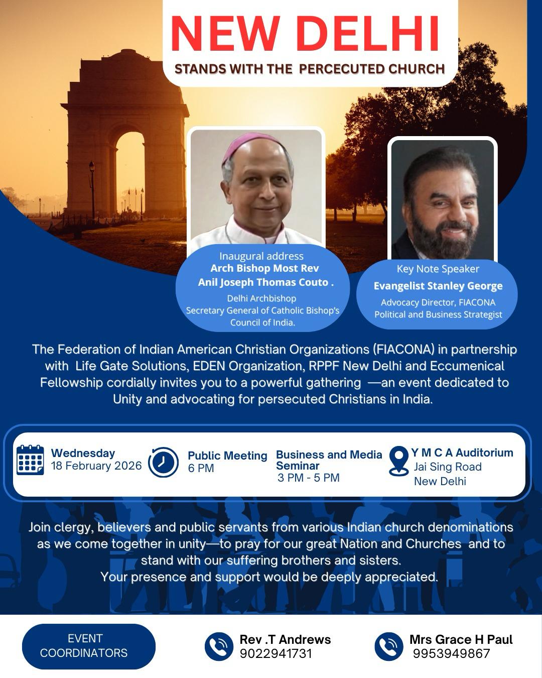 ഡൽഹിയിൽ ഐക്യ ക്രൈസ്തവ സമ്മേളനം