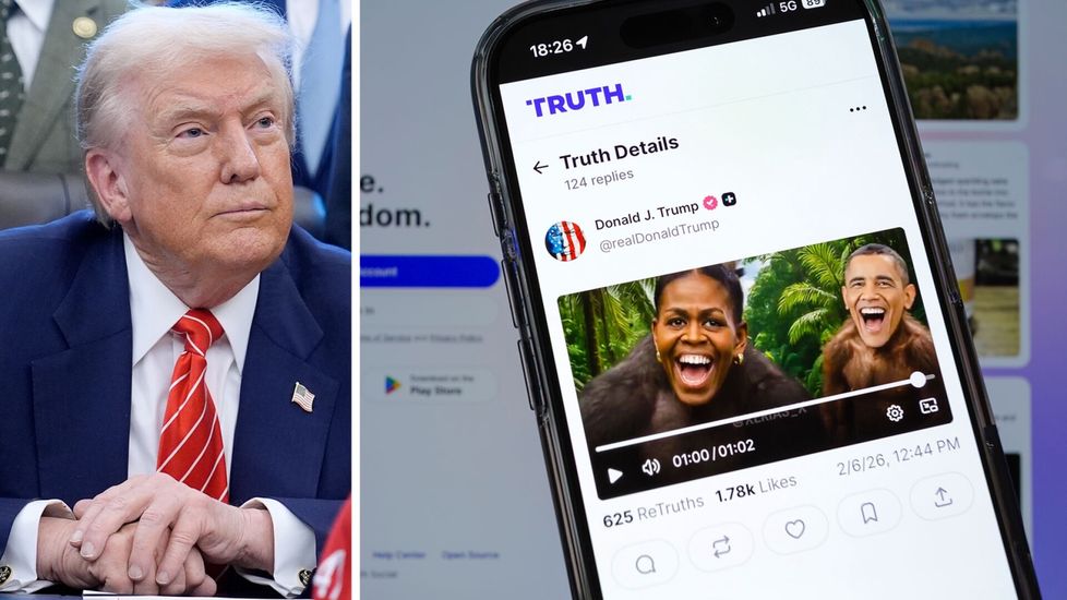 ഒബാമയെയും ഭാര്യയെയും കുരങ്ങായി ചിത്രീകരിച്ച്‌ ഡോണള്‍ഡ് ട്രംപ്; വിമര്‍ശനത്തിനു പിന്നാലെ പിന്‍വലിച്ചു