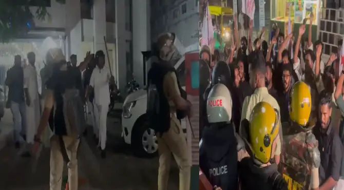 ആരോഗ്യമന്ത്രി വീണാ ജോര്ജിനെതിരായ ആക്രമണം; കണ്ണൂരില് വ്യാപക അക്രമം