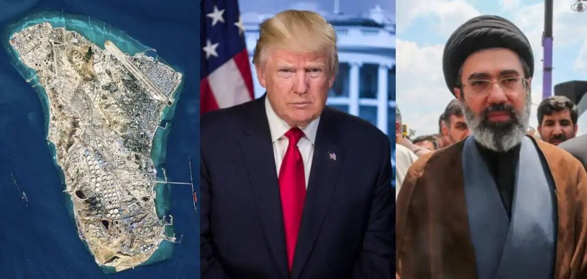 ഇറാന്‍റെ സാമ്പത്തിക നട്ടെല്ലെന്ന് അറിയപ്പെടുന്ന ഖാര്‍ഗ് ദ്വീപില്‍ ബോംബിട്ടെന്നു ട്രംപ്: മൊജ്തബയെ പിടിക്കാൻ പാരിതോഷികം