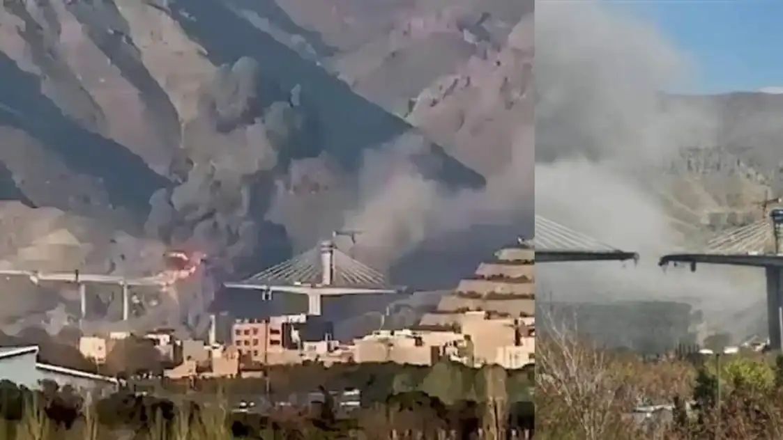 ഇറാനിലെ ഏറ്റവും വലിയ പാലം ‘ബി-1 ബ്രിഡ്ജ്’ വ്യോമാക്രമണത്തില്‍ തകര്‍ത്തു; 8 പേര്‍  കൊല്ലപ്പെട്ടു, നിരവധി പേ‍ര്‍ക്ക് പരിക്ക്