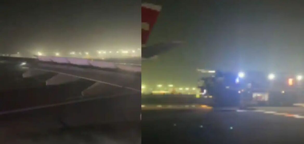 ദില്ലിയില്‍ ടേക്ക് ഓഫിനിടെ വിമാനത്തിന് തീപിടിച്ചു; ആറു പേര്‍ക്ക് പരിക്ക്, അപകടം ഒഴിവായത് തലനാരിഴയ്ക്ക്