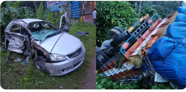 പത്തനംതിട്ടയില്‍ കാറും ലോറിയും കൂട്ടിയിടിച്ച് അപകടം; 2 പേര്‍ക്ക് ദാരുണാന്ത്യം