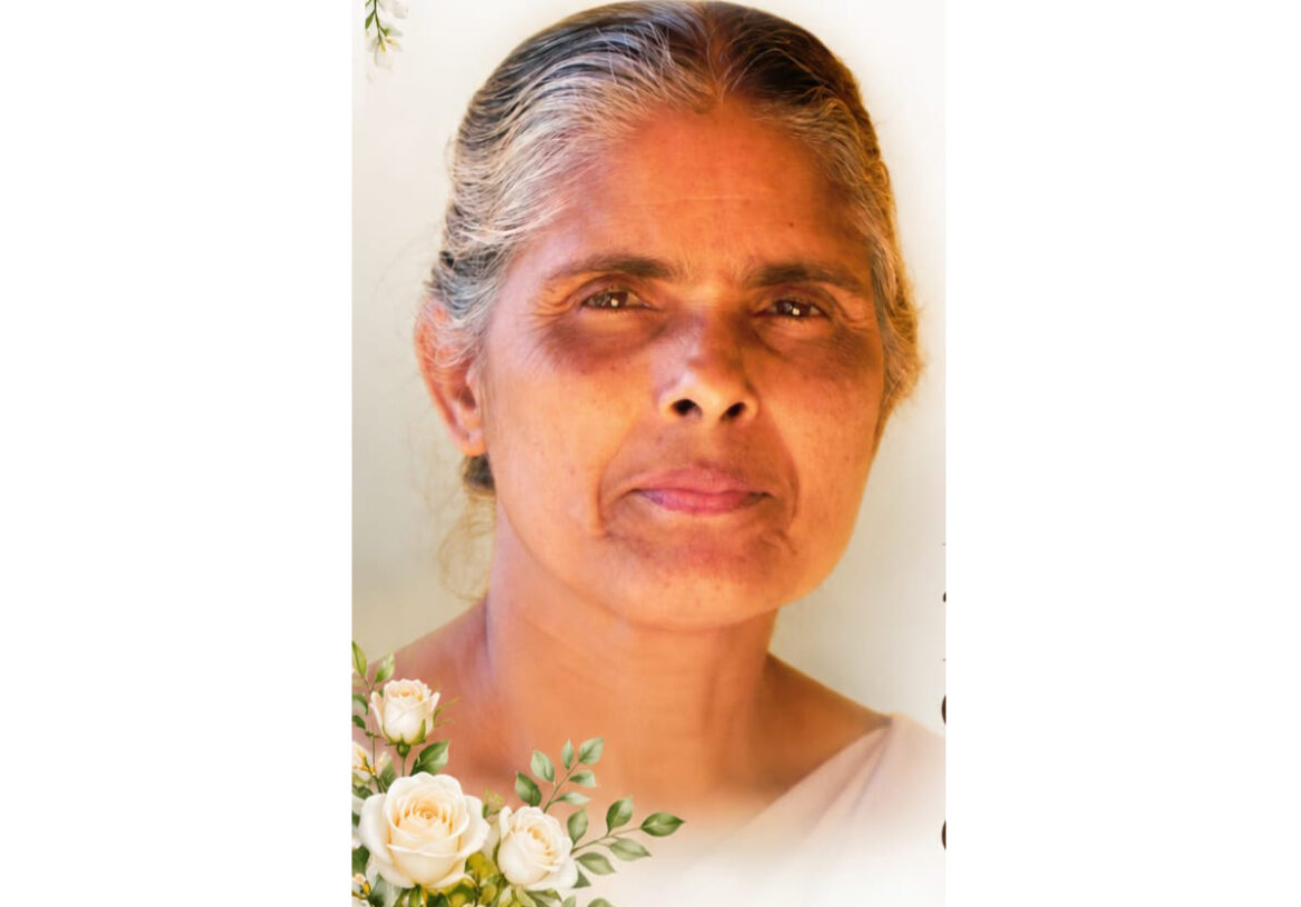 പാസ്റ്റർ റോയി മാത്യുവിന്റെ മാതാവ് കർത്തൃ സന്നിധിയിൽ ചേർക്കപ്പെട്ടു