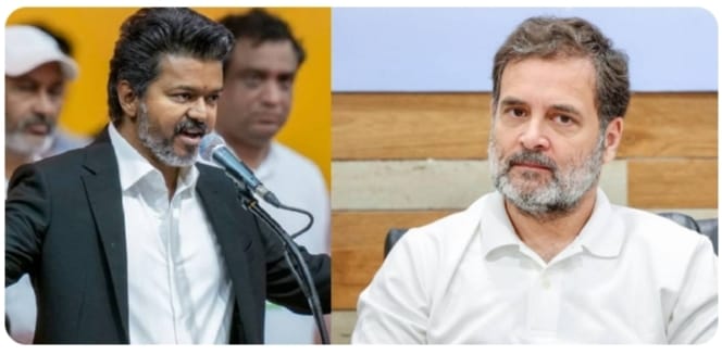 2029ലെ ‘പ്രധാനമന്ത്രി സ്ഥാനാർത്ഥി’ വിജയ്; രാജി ഭീഷണിയുമായി കോൺഗ്രസ് മന്ത്രിമാർ