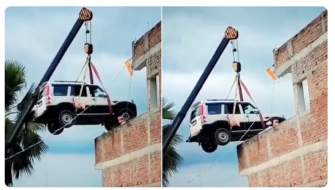 വാഹനം മോഷണം പോയാലോ? എന്നാല്‍ പിന്നേ, പാര്‍ക്കിംങ് വീടിന്റെ ടെറസില്‍ തന്നേ!