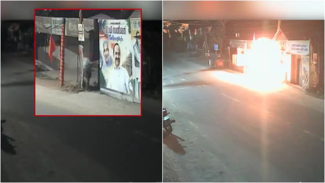 ഡിസിസി ഓഫീസിന് നേരെയുണ്ടായ ആക്രമണത്തില് ജനല് ചില്ലുകൾ തകർന്നു; പിന്നിൽ ബിജെപിയെന്ന് കോൺഗ്രസ്