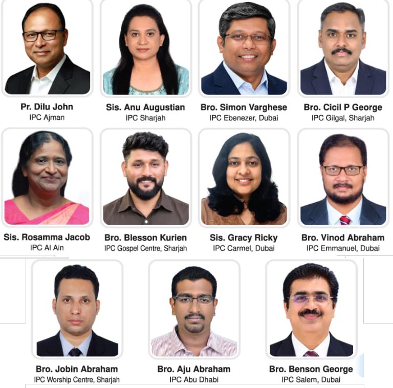 ഐ.പി.സി യു.എ.ഇ റീജിയൺ സണ്ടേ സ്കൂൾസ് അസ്സോസിയേഷന് പുതിയ നേതൃത്വം