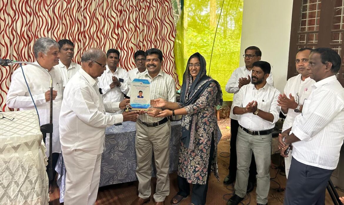ഡോ. ഫിലുമോൻ ജോസഫിന് ദൈവസഭ ഇടുക്കി സെൻറർ ആദരവ് നൽകി