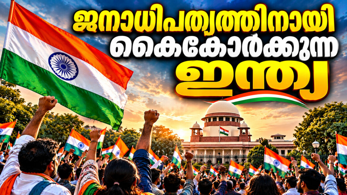 ജനാധിപത്യത്തിനായി കൈകോർക്കുന്ന ഇന്ത്യ