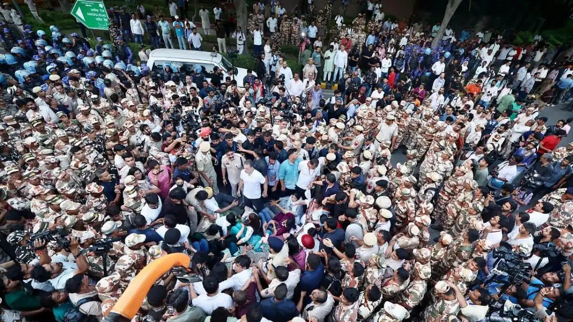 സിജെപി പ്രതിഷേധം: തലസ്ഥാനത്ത് 4,000 പേര്‍ കസ്റ്റഡിയില്‍; തിങ്കളാഴ്ച പ്രതിഷേധം കടുപ്പിക്കാൻ ഇന്ത്യ സഖ്യം